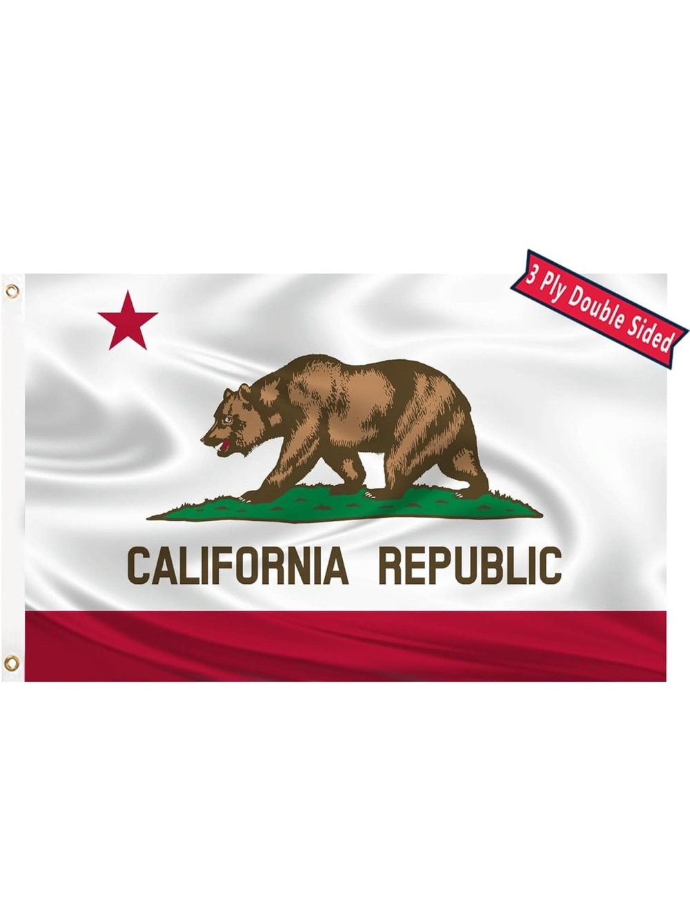 California Republic State Flag 3x5